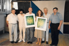 Brunnenfest 1987, Walter Egli, Ang. Brun del Re, Emil Heusser, Frau Herzog, Hans Kaiser und Urs Stalder