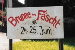 Brunnenfest 1995, Plakat Dorfeingang