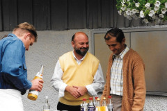 Brunnenfest 1995, Peter Zollinger, Norbert Büchel und Hansruedi Gubler
