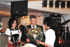 Brunnenfest 1995, Walter Egli mit Dirigentin Messerli und Tochter Regula