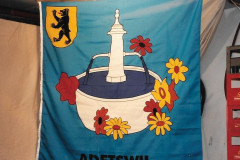 Brunnenfest 1995, neue Fahne (Firma Heimgartner Wil)