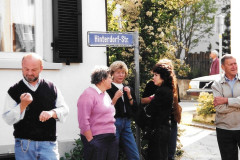 Brunnenfest 1995, Norbert Büchel, Käthi Meier, Rosmarie Bachmann, NN, Alfred Meier