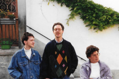 Brunnenfest 1995, Hp Eckhardt mit Christian, Heidi Baumann