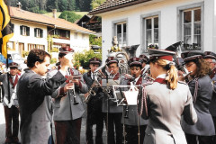 Brunnenfest 1995, Musikverein mit Dirigent Markus Waldner