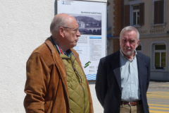 Archivforum, Besammlung für Gemeinderundgang, Armin Sierszyn und Pius Bischofberger