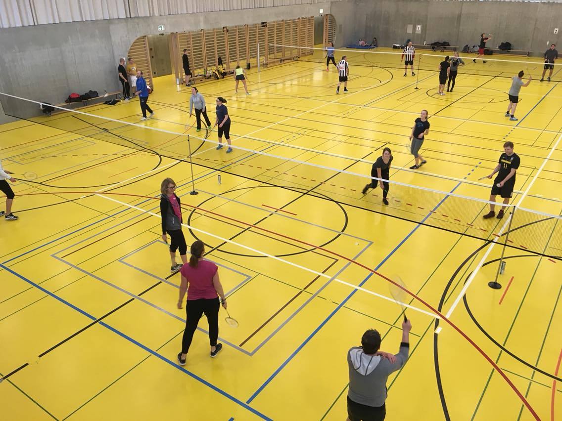 Badmintonturnier 2018 organisiert Badmintonclub Bäretswil