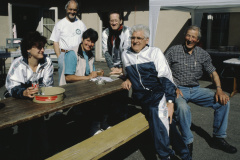 Männerturntag. .. Elfi Marchesi, Walter Schneider, Bruno Meier, Hans Welti