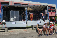 Schnellster Bäretswiler 2022, Band Panikhertz, vlnr Dominic Domide, Marc Kunfermann, Thomas Mäusli, Goran Vitkovic, Tom Jöhr