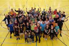 Badmintonturnier Januar 2019 Gruppenfoto Teilnehmer