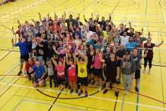 Badmintonturnier Januar 2020 Gruppenfoto alle Teilnehmer