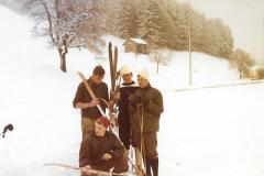 Skiclub, Staffel SC Bäretswil, Bettwsil 1970, Walti Schmid, Hans Koller, Werner Bolt, Rolf Bolt