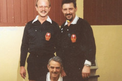 FCB hinten vl Ernst Gassmann, Xaver Betschart, vorne Caffiero Mazzone