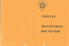 FV Hof, Statuten von 1992 mit Hinweis auf 100-Jahre Statuten