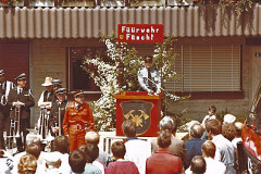 Feuerwehrfest, Ansprache von Feuerwehrkommandant Walter Wolf