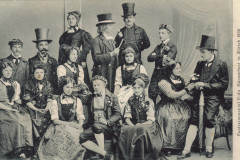 Postkarte. Festreigenspiel Eidg. Sängerfest in Zürich 1905. Gruppe Zürcher Oberland