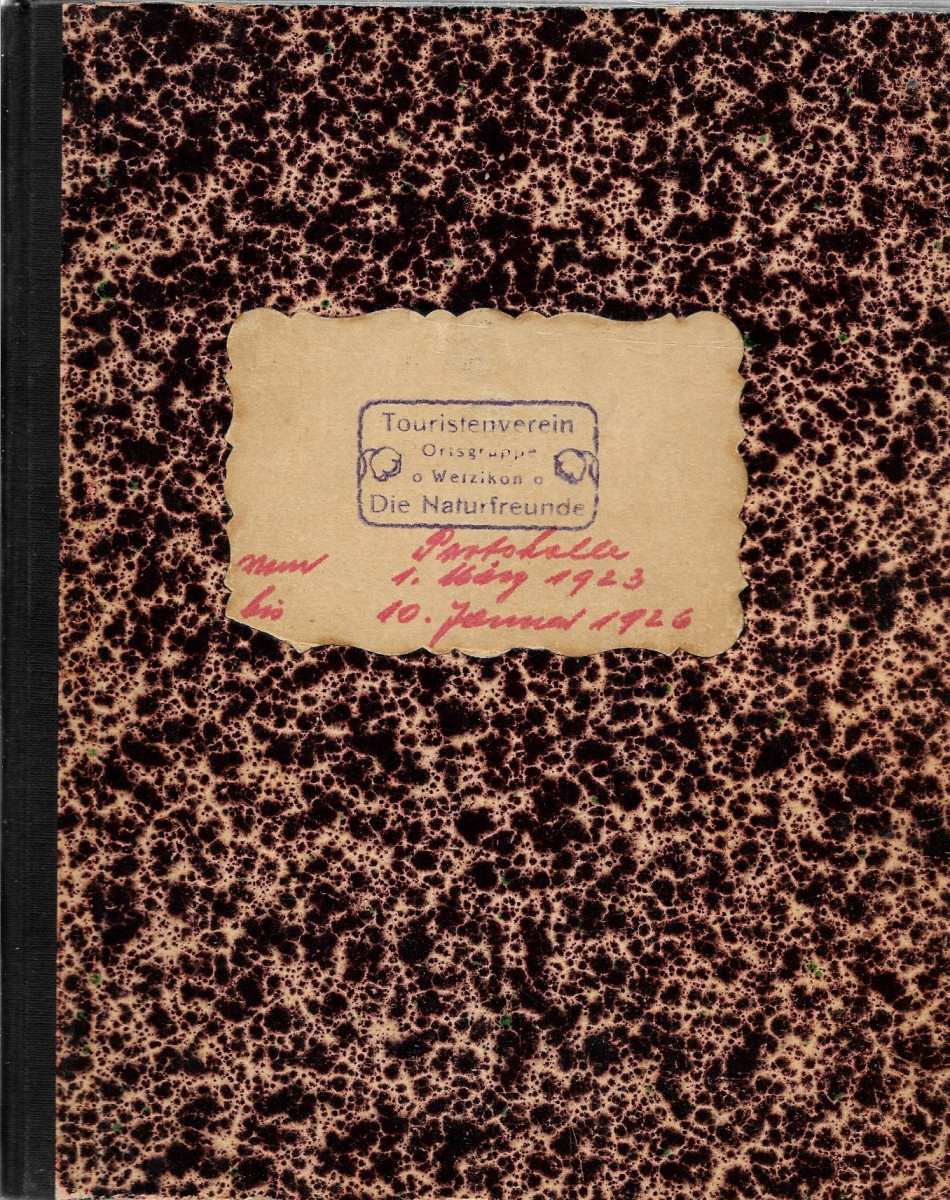 Protokolle Naturfreunde Pfäffikon, 1. März 1923 - 10. Januar 1926
