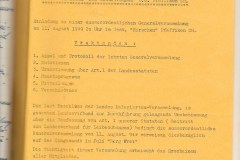 ao GV vom 11. Aug. 1949. Statutenänderung für Beitritt zum LV für Leibesübungen