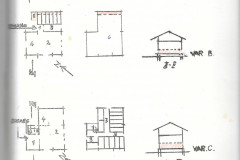 Hüttenbau - Einladung zur ao GV vom 21. Juli 1956, Projektskizzen