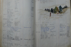 Hüttenbuch Waldeggli, Erster Schnee, 1961