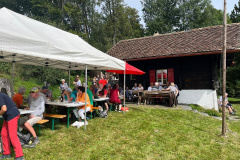 TdoT-Waldeggli, Festzelt und Hütte mit Besuchern