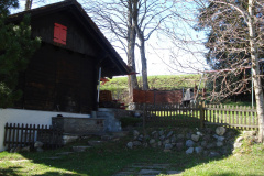 Waldeggli, von hinten mit Brunnen