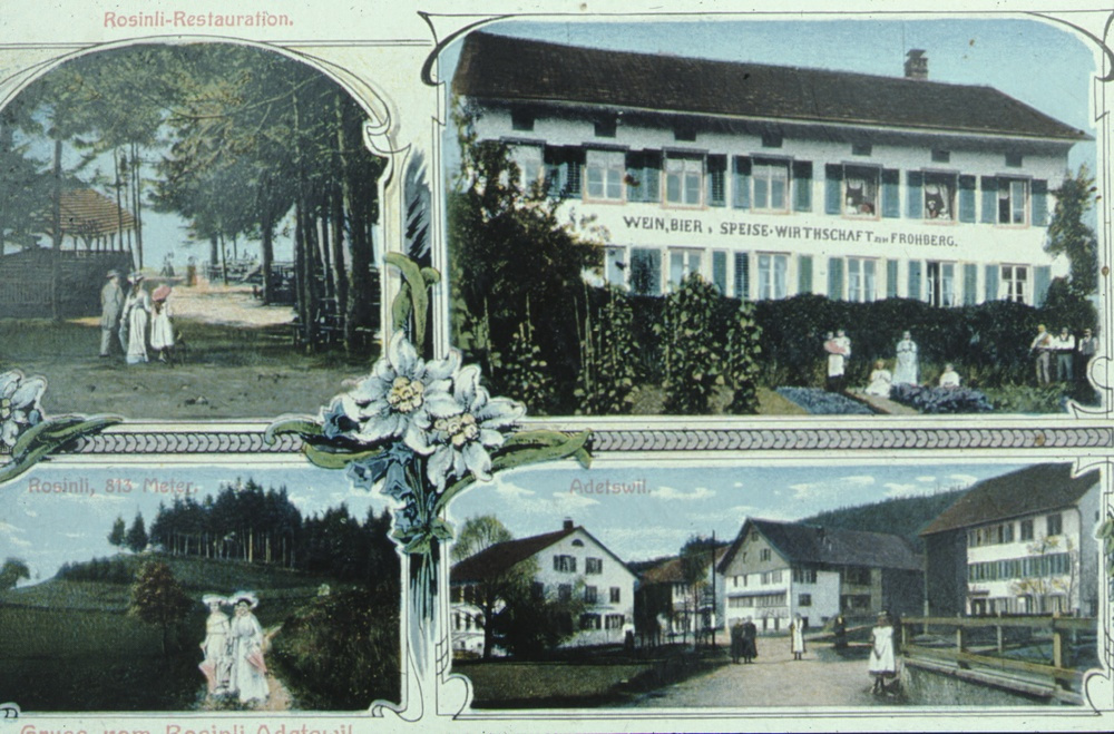Postkarte Frohberg & Rosinli