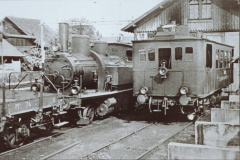 UeBB. Depot Hinwil Ed 3-4 41 Krauss 1905, C Zm 1-2 31 SLM 1907