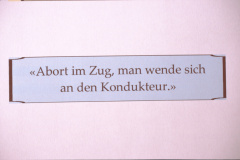UeBB. Abort im Zug, man wende sich an den Kondukteur