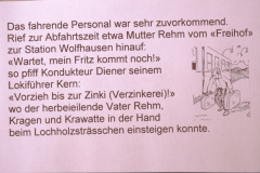 UeBB. Schnurriger Zug wartet auf Mann…