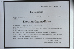 Todesanzeige für die UeBB