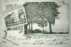 Postkarte, Gruss vom Rosinliberg