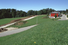 Neue strasse im Bau, Name. Müliweidstr.