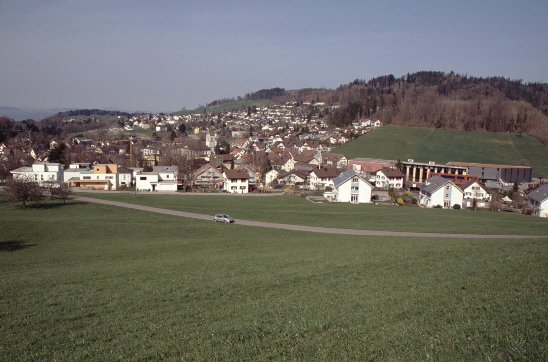Blick von der Steig Rtg Hüttenacker + Adetswil