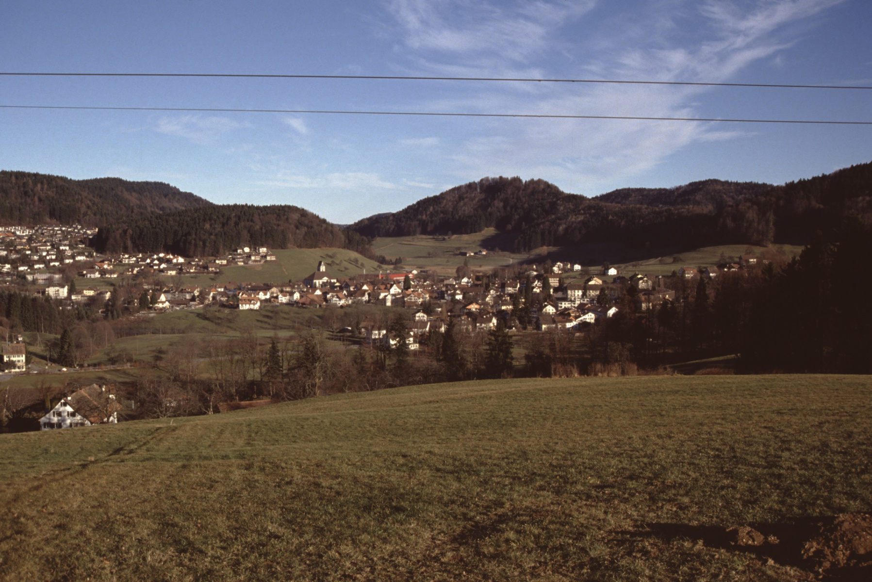 Oberhalb Breitenmatt, Blick auf das Dorf Rtg Bussenthal