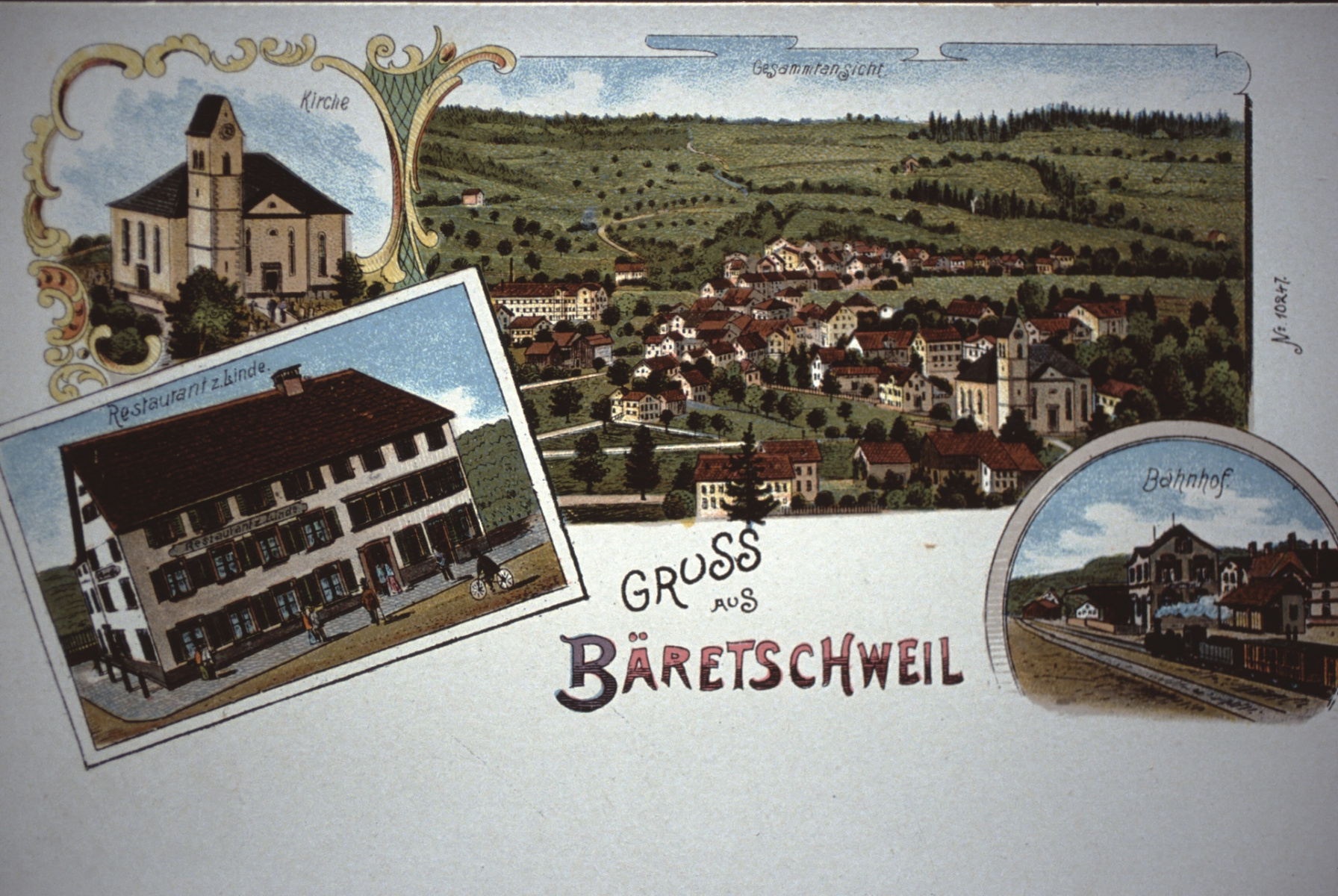 Postkarte Gruss aus Bäretschweil
