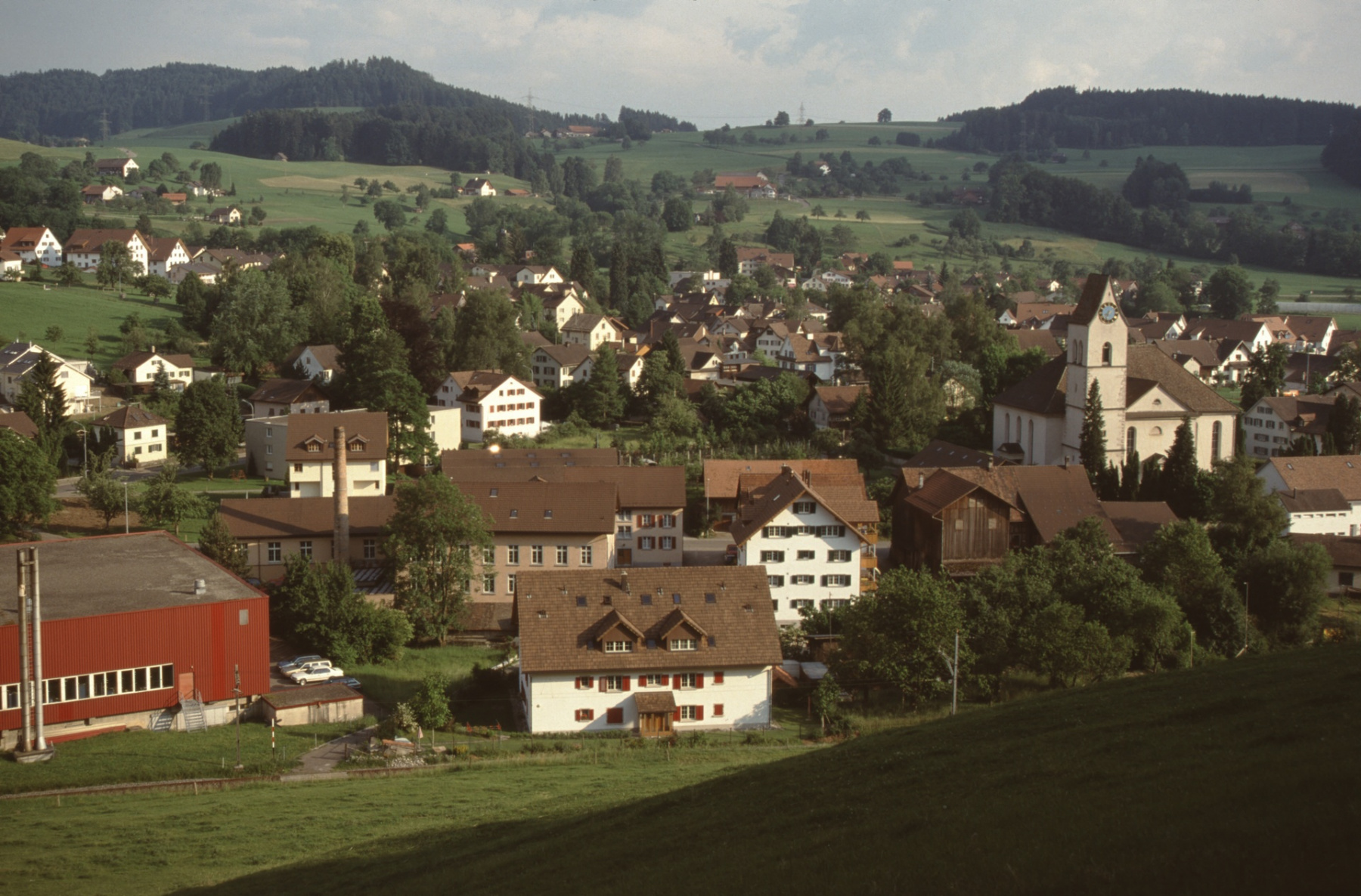 Blick vom Lettenberg auf das Dorf