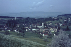 Blick von der Steig auf Hüttenacker + Dorf