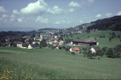 Blick von der Steigstr Rtg Lettenberg Hüttenacker Kirche