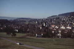 Oberhalb Steigstr. Blick auf Dorf, Aemet + Adetswil