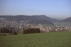 Blick von oberhalb Schönau auf Dorf + Bussenthal
