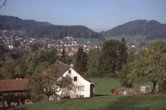 Blick von der Breitenmatt auf Dorf + Lettenberg