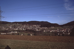 Blick von oberhalb Breitenmatt auf Dorf, Aemet, Adetswil