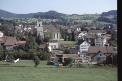 Bäretswil vom Lettenberg aus. Lettenbergstr, Kehrplatz
