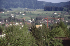 Bäretswil vom oberen Garten, Dach der neuen Post