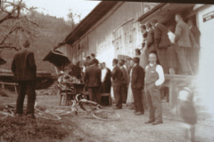 vor dem Restaurant ‚Pilatusblick‘ resp. Walder