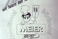 Bäckerei Meier, ‘Wir feiern den 100. Geb.‘