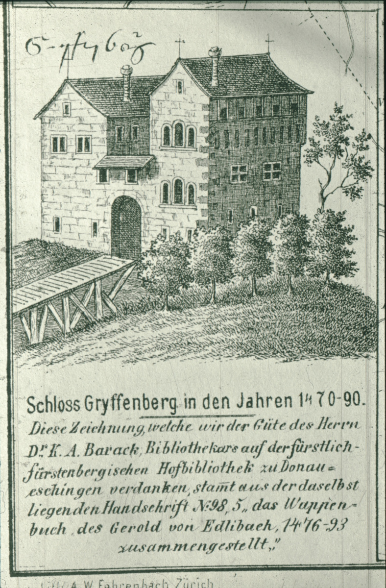 Schloss Gryffenberg in den Jahren 1470-90