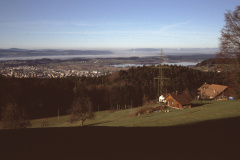 Hinterberg Blick auf Zürich- und Pfäffikersee