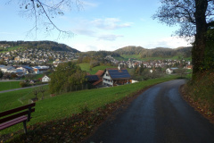 Blick auf Stockacker und Dorf