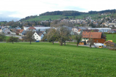 Blick vom oberen Stockacher auf Schürli (l) und unteren Stockacher (r)